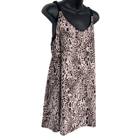 Secret Treasures Women Size XL Extra Large Slip Leopard Cami Pink NWT New - Picture 5 of 8